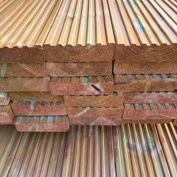 Pressure Treated Softwood Decking 38mm x 125mm