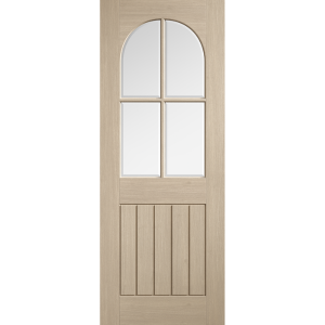 Prefinished Oak Blonde Mexicano Arched Square Top Glazed