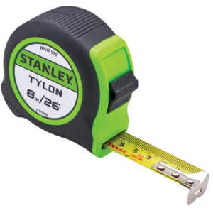 STANLEY Hi-Viz Tylon Tape 8m (26ft)