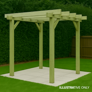 2.4m x 2.4m Heavy Duty Pergola Kit