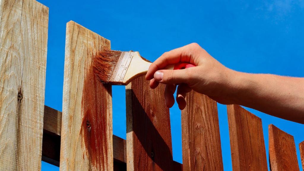 Wooden Fence Painting