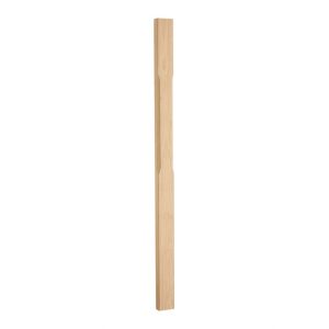 Solid Oak 90mm Staircase Half Newel Post - Stop Chamfer